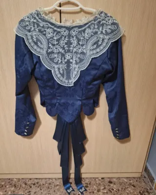 Corpiño de fallera azul