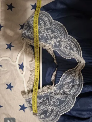 Corpiño de fallera azul