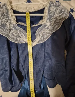 Corpiño de fallera azul