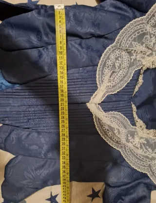 Corpiño de fallera azul