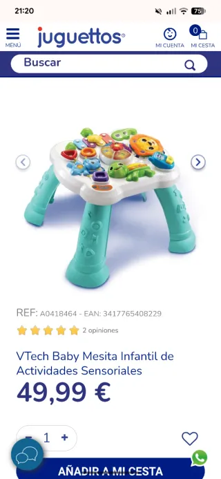 Mesita Infantil VTech Actividades Sensoriales