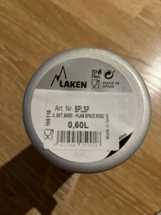 Botella de agua infantil con diseño de robot