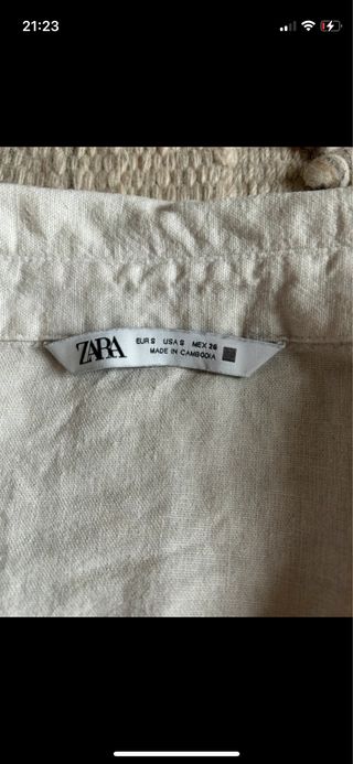 Camicia boho con ricami forati sulle maniche