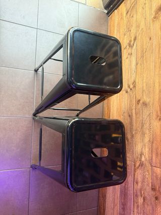 Taburetes AltosMetálicos Tolix Negros