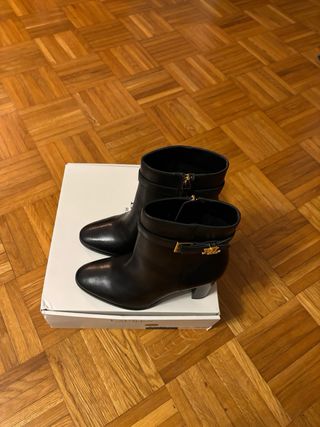 Stivaletti Lauren Ralph Lauren neri con fibbia oro