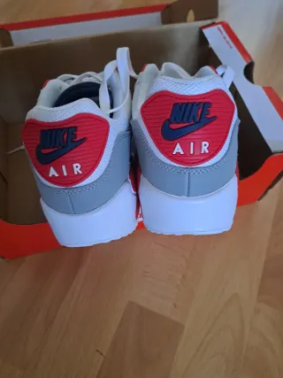 Zapatillas Nike Air Max 90 Blancas Rojas