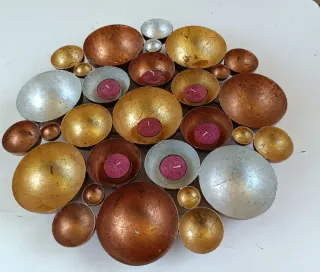 Centro de mesa decorativo metálico