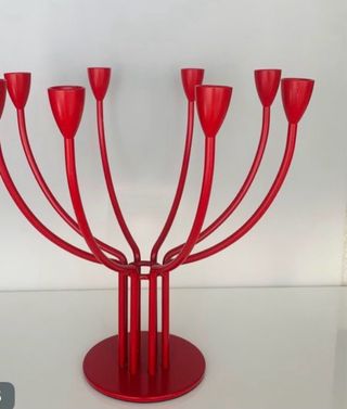 Candelabro Ikea Stockholn 8 brazos rojo