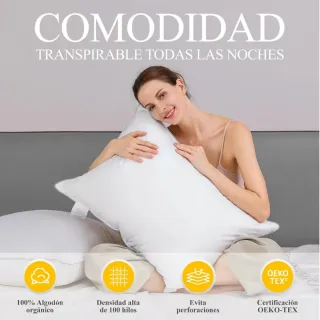 Almohada Orange Wave Plumas Lujo RDS