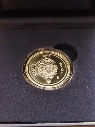 Moneda Plata 925 proof. España Sevilla 2012 5€