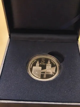 Moneda Plata 925 proof. España Sevilla 2012 5€