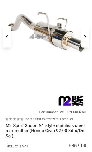 Escape M2 Sport para Honda Civic