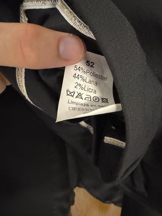 Traje Easy Wear T52 Negro Vintage El Corte Inglés