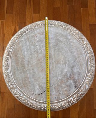 Mesa auxiliar madera tallada Maison du Monde