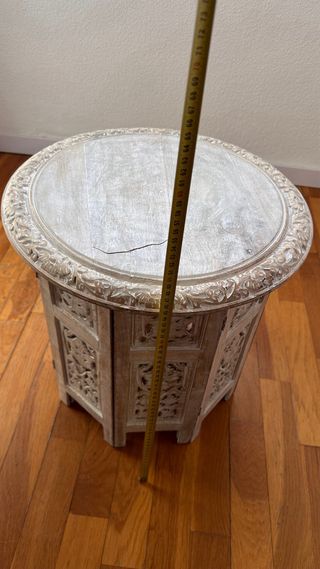 Mesa auxiliar madera tallada Maison du Monde