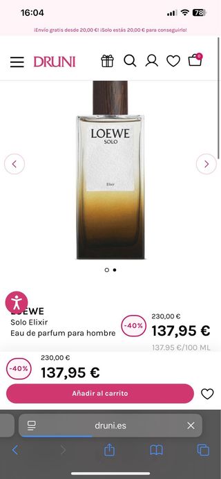Loewe Solo Elixir 100 ml