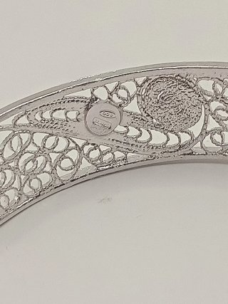 Bracciale vintage rigido filigrana donna bohemien