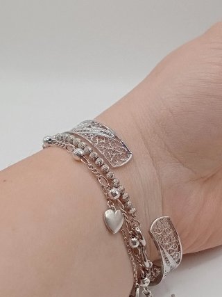 Bracciale vintage rigido filigrana donna bohemien