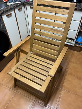 Silla de jardín plegable NAMMARO madera