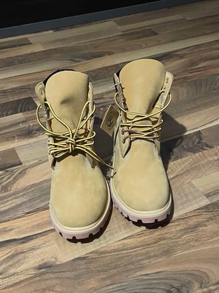 Botas Timberland Beige y Rosa