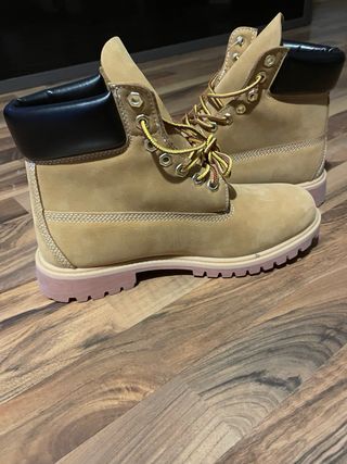 Botas Timberland Beige y Rosa