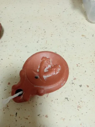 Lucerna romana terracota reproducción