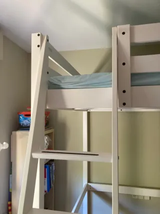 Cama alta infantil madera 207x152x188 cm