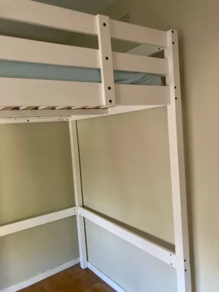 Cama alta infantil madera 207x152x188 cm