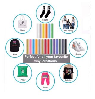 Vinilo transferencia calor textil varios colores