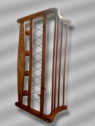 Appendiabiti da parete Mid Century in legno scandinavo anni '60