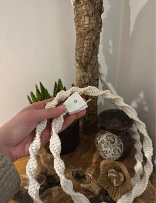 Candeeiro Macramé Feito à Mão