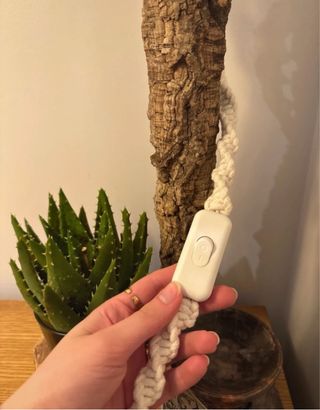 Candeeiro Macramé Feito à Mão