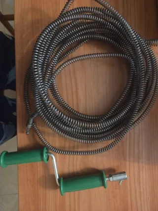 Manguera Desatascos con Manivela