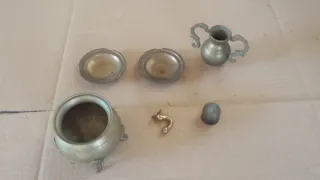 Lote 5 Miniaturas Bronce Antiguo son cinco.