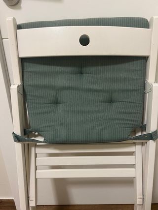 Silla plegable con cojín