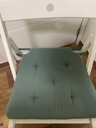 Silla plegable con cojín