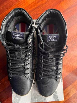 Stivaletti Pelle Nero Pepe Jeans Tg. 42