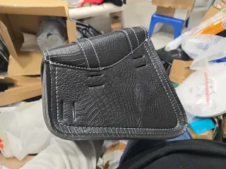 Alforjas cuero sintético diseño cocodrilo