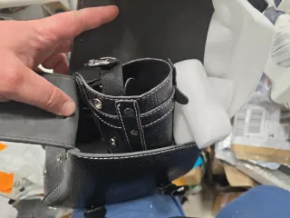 Alforjas cuero sintético diseño cocodrilo