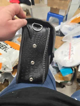 Alforjas cuero sintético diseño cocodrilo