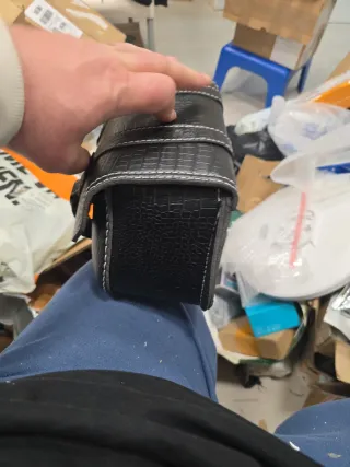 Alforjas cuero sintético diseño cocodrilo