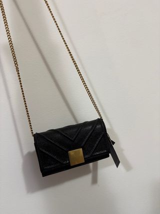 Bolso y billetera Purificación Garcia negro