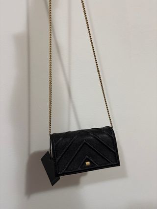 Bolso y billetera Purificación Garcia negro