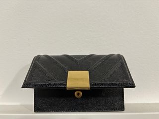 Bolso y billetera Purificación Garcia negro