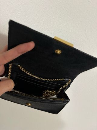 Bolso y billetera Purificación Garcia negro