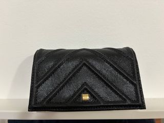 Bolso y billetera Purificación Garcia negro