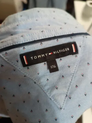 Camisa Tommy Hilfiger Azul Estampada