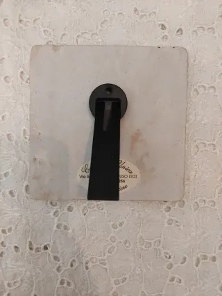 Quadretto angioletto con fiori A. Corviani