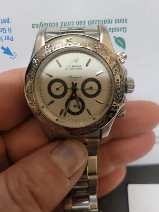 Orologio L'E Minga El Daytona Argento