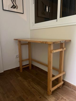 Mesa rústica hecha a mano!